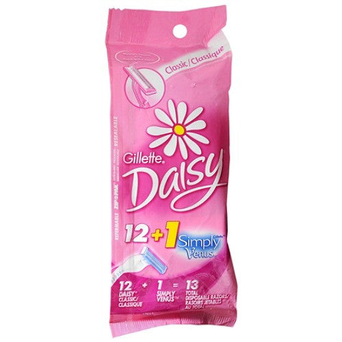 Gillette Daisy Classic Womens Disposable Razors, Simply Venus - 12 Ea